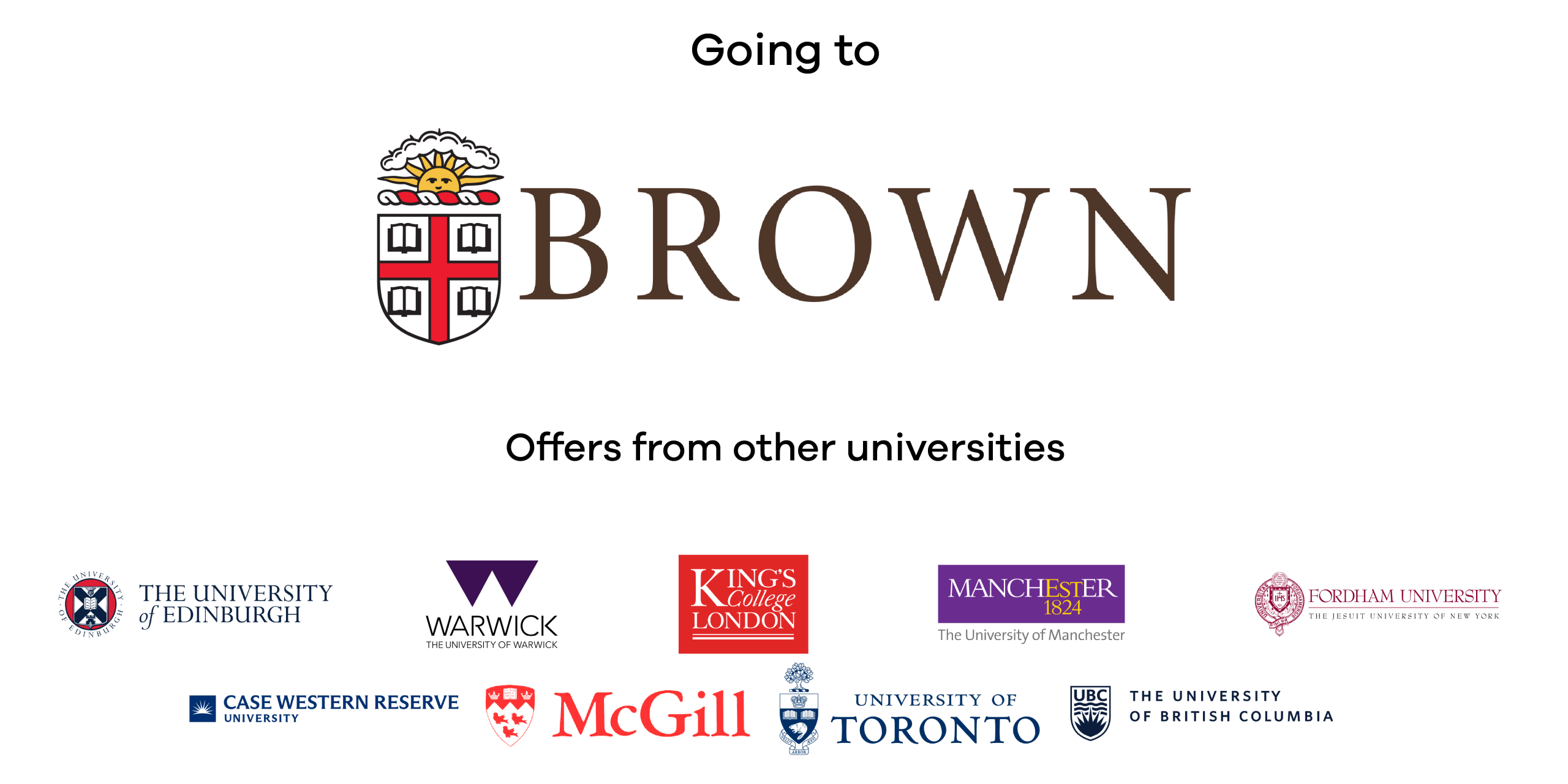 Dua Azhar's acceptances: Brown University and offers from other universities